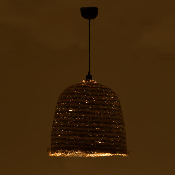 Lustra Nolie din rachita, Natural, D40x99 cm