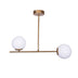Lustra Opedro metal auriu 60x30x40 cm