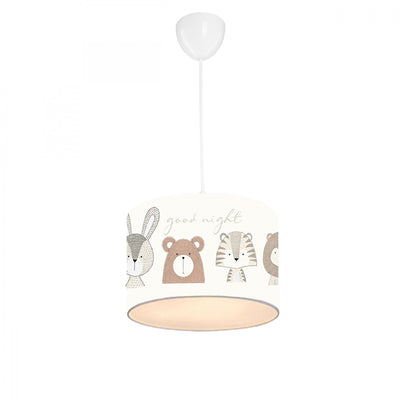 Lustra pentru copii PWL-1095, gri - alb, D24x70 cm
