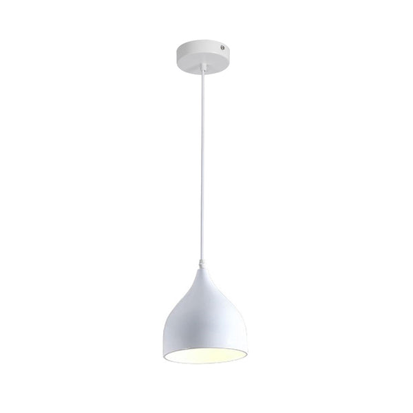 Lustra Perce metal, Alb - Negru, 17x17x100 cm