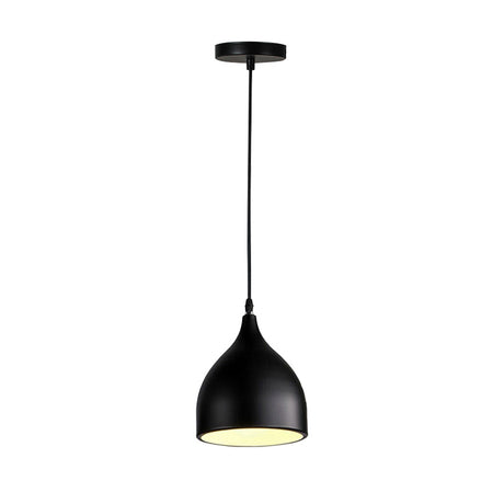 Lustra Perce metal, negru, 17x17x100 cm