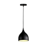 Lustra Perce metal, alb, 17x17x100 cm - Negru