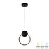 lustra Lustră plafon LED cu iluminare eficientă Gardio, Metal, Negru, 20x2x25 cm
