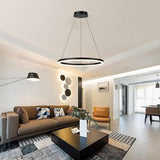 Lustra Nebrian, metal si LED, D60x15 cm - Negru