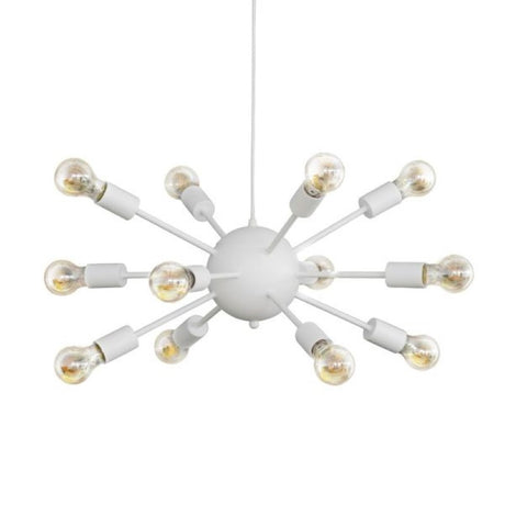 Lustra Ponile metal, alb, 52x52x100 cm