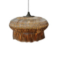 Lustra Pozarne din lemn de abaca Natural 90x90x55+ cm