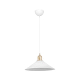 Lustra PWL-0964, Alb - Cupru, D30x62 cm - Alb