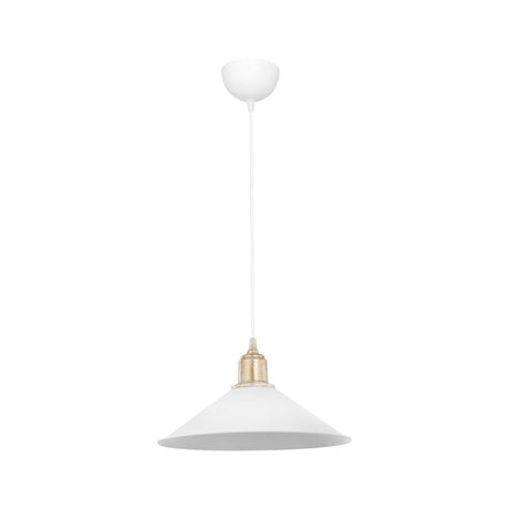 Lustra PWL-0964, Alb - Cupru, D30x62 cm