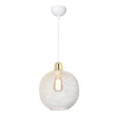 Lustra PWL-0977, alb-auriu, D26x33 cm