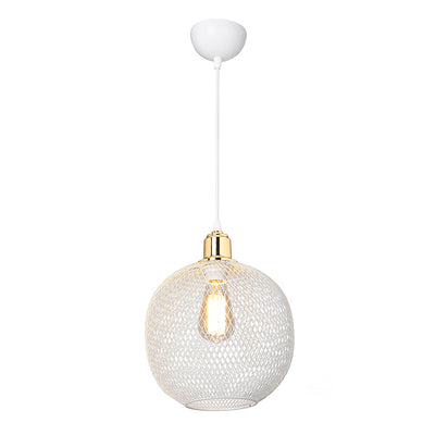 Lustra PWL-0977, alb-auriu, D26x33 cm