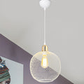 Lustra PWL-0977, alb-auriu, D26x33 cm, imagine suplimentara