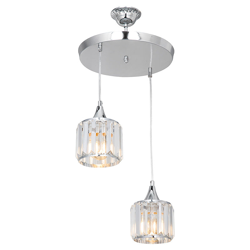 Lustra PWL-1025 metal, Auriu - Argintiu, D30x70 cm - Argintiu