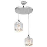 Lustra PWL-1025 metal, Auriu - Argintiu, D30x70 cm - Argintiu