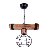 Lustra PWL-1033, nuc-negru, 28x15x50 cm, imagine suplimentara