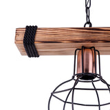 Lustra PWL-1033, nuc-negru, 28x15x50 cm