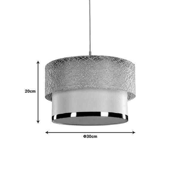 Lustra PWL-1090, aur alb, D30x20 cm