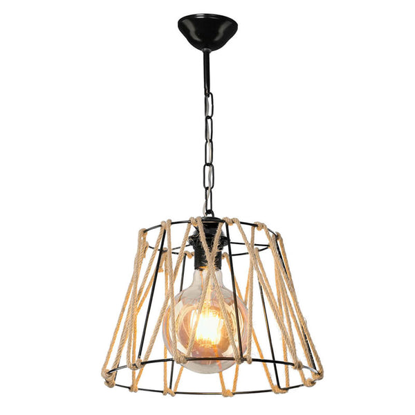 Lustra PWL-1114, negru-bej, 30x30x54 cm