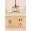 Lustra PWL-1114, negru-bej, 30x30x54 cm, imagine suplimentara