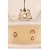 Lustra PWL-1114, negru-bej, 30x30x54 cm