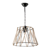 Lustra PWL-1114, negru-bej, 30x30x54 cm, detaliu produs