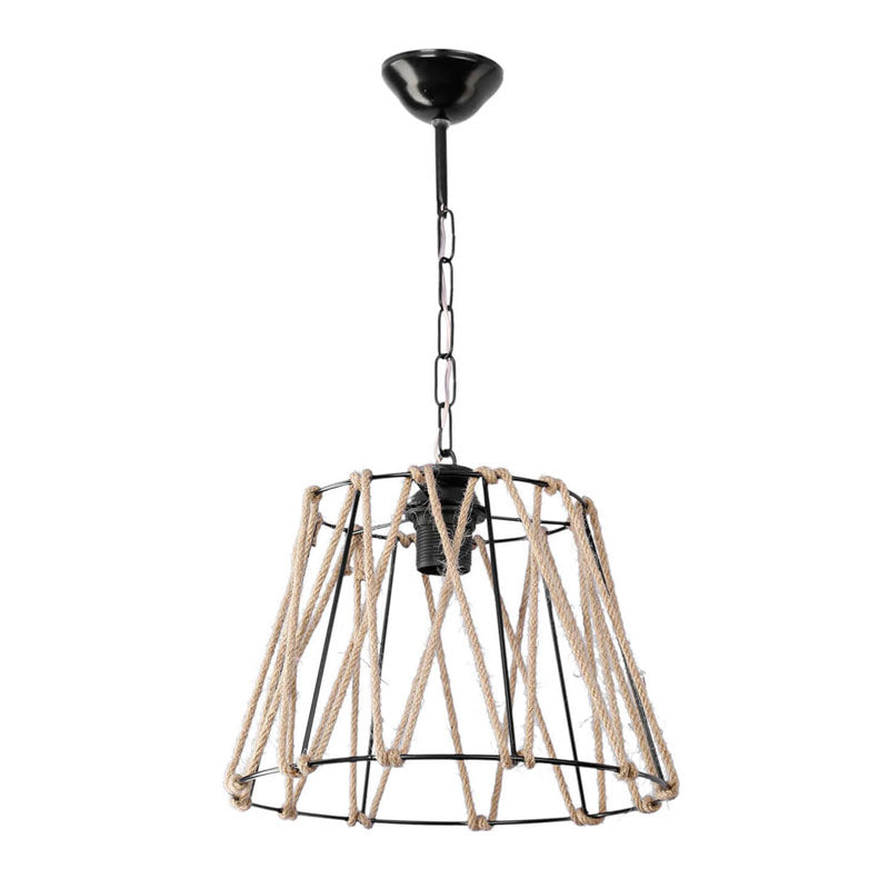 Lustra PWL-1114, negru-bej, 30x30x54 cm, detaliu produs