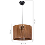 Lustra PWL-1117, maro, 30x75 cm