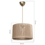Lustra PWL-1118, Natural, 30x75 cm