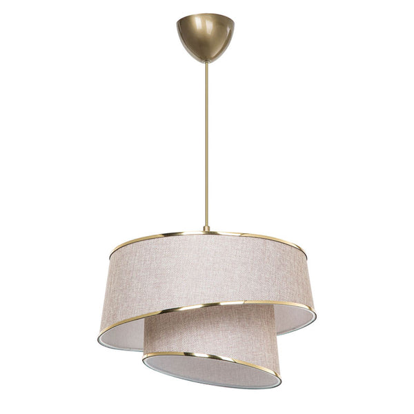 Lustra PWL-1127, bej-maro-auriu, 33x65 cm