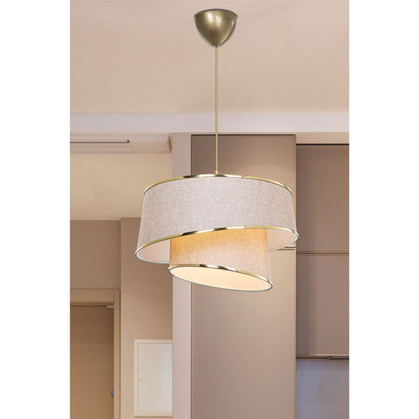 Lustra PWL-1127, bej-maro-auriu, 33x65 cm