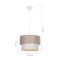 Lustra PWL-1194, bej, 30x72 cm, perspectiva suplimentara