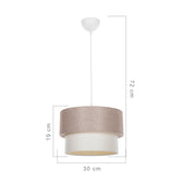 Lustra PWL-1194, bej, 30x72 cm, perspectiva suplimentara