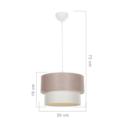 Lustra PWL-1194, bej, 30x72 cm, perspectiva suplimentara
