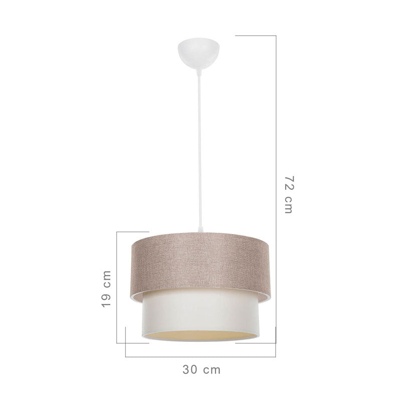 Lustra PWL-1194, bej, 30x72 cm, perspectiva suplimentara