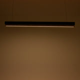 Lustra Rafmole LED metal negru si lemn, 120x100 cm