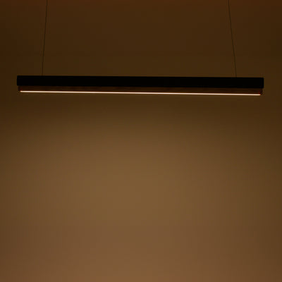 Lustra Rafmole LED metal negru si lemn, 120x100 cm, imagine suplimentara
