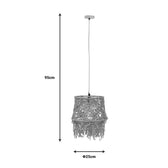 Lustra Rapom, Natural, 25x25x95 cm, perspectiva suplimentara