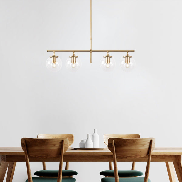 Lustra Roe Chandelier, Auriu, 81x15x76 cm