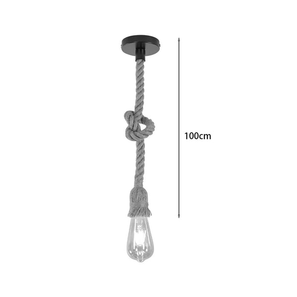 Lustra Ropily funie metalica, Natural, D1x100 cm