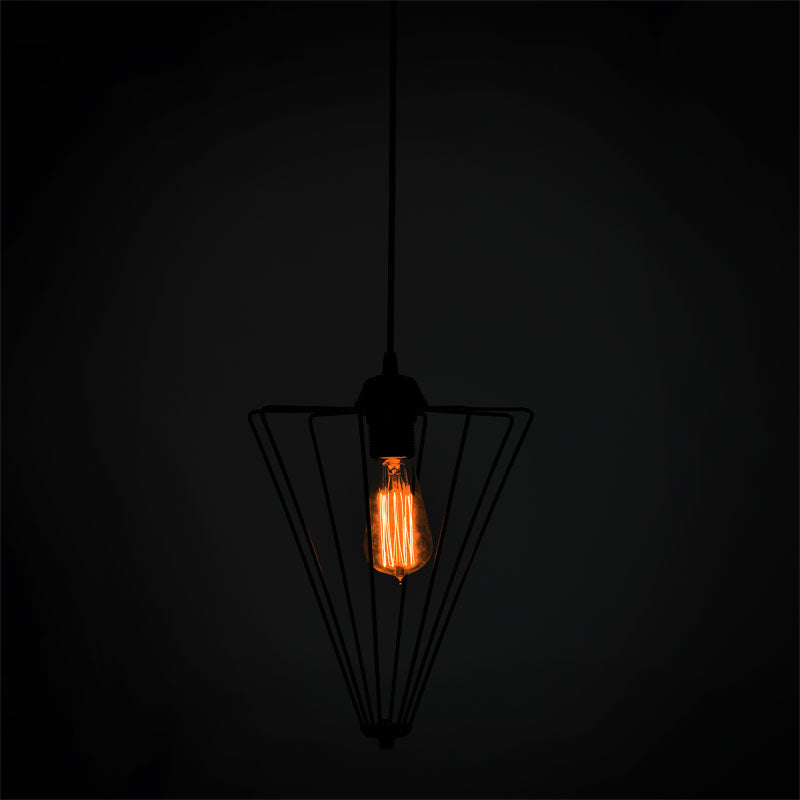 Lustra Saway, negru, 30x30x80 cm, imagine suplimentara