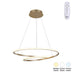 lustra Lustră tavan cu LED Rexon, Metal, Auriu, 49x12 cm