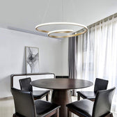 Lustră tavan cu LED Rexon, Metal, Auriu, 49x12 cm, imagine suplimentara