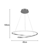 Lustră tavan cu LED Rexon, Metal, Auriu, 49x12 cm
