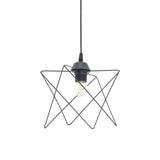 Lustra tavan moderna cu design, Langit, metal, Negru, 18x18x65 cm