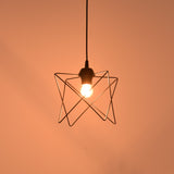 Lustra tavan moderna cu design, Langit, metal, Negru, 18x18x65 cm