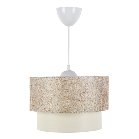 Lustra tavan PWL-1087, alb-Gri, D30x20 cm