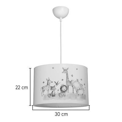 Lustra Tots, PVC, Multicolor, D30x20 cm, imagine produs 4