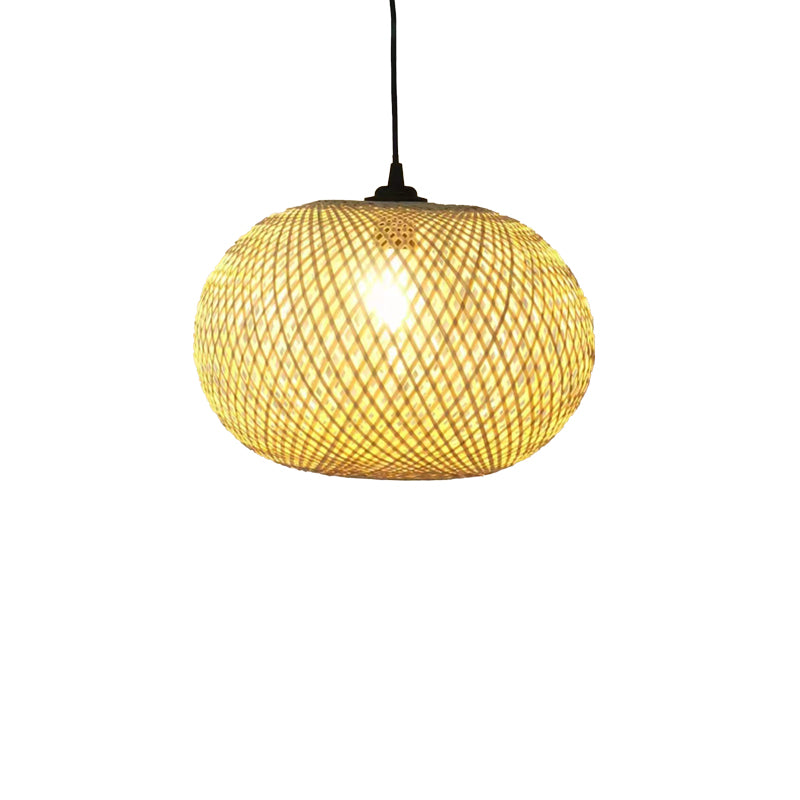 Lustra Universe bambus, Natural, 38x38x31 cm, imagine suplimentara