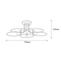 Lustra Wave Chandelier, Negru
