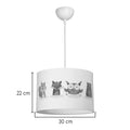 Lustra Wooda, PVC, Multicolor, D30x20 cm, imagine produs 4