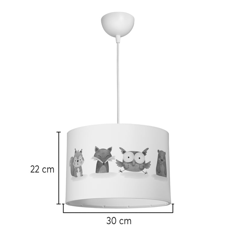 Lustra Wooda, PVC, Multicolor, D30x20 cm, imagine produs 4